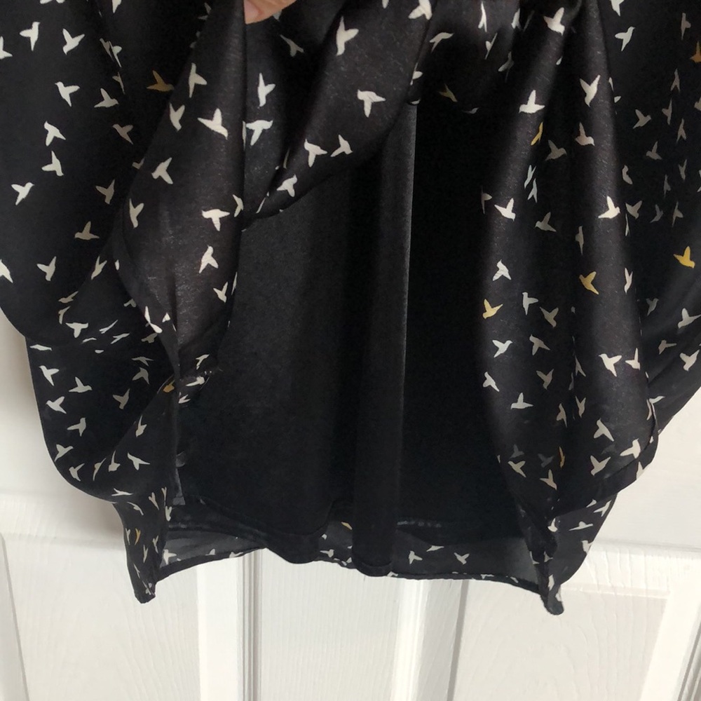 Reitmans bird print roll tab sleeve dress - Picture 9 of 13